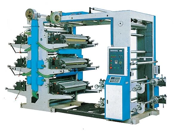six color Straight gear Flexographic Printing Machine